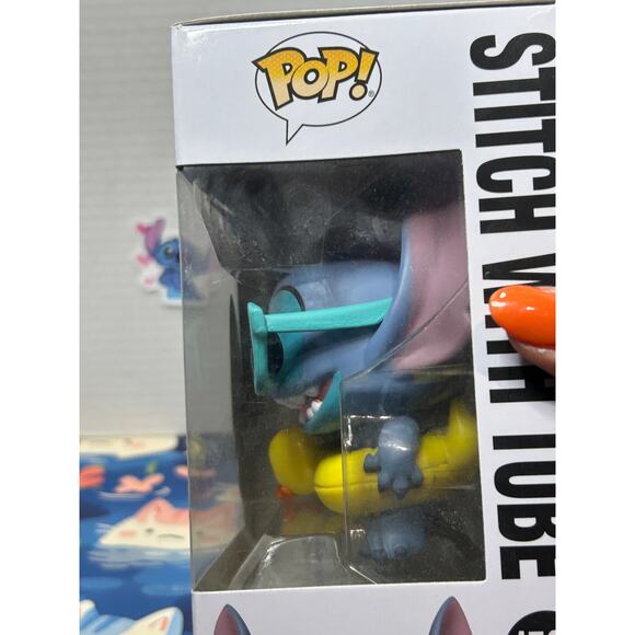 Lilo & Stitch Stitch with Duck Tube Funko Pop! Vinyl #1565 - Picture 13 of 13